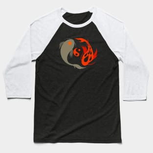 Ying Yang Fish Baseball T-Shirt